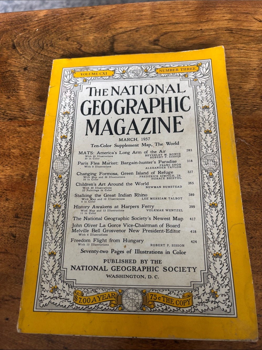 Vintage National Geographic Magazine March 1957 National Geographic Society